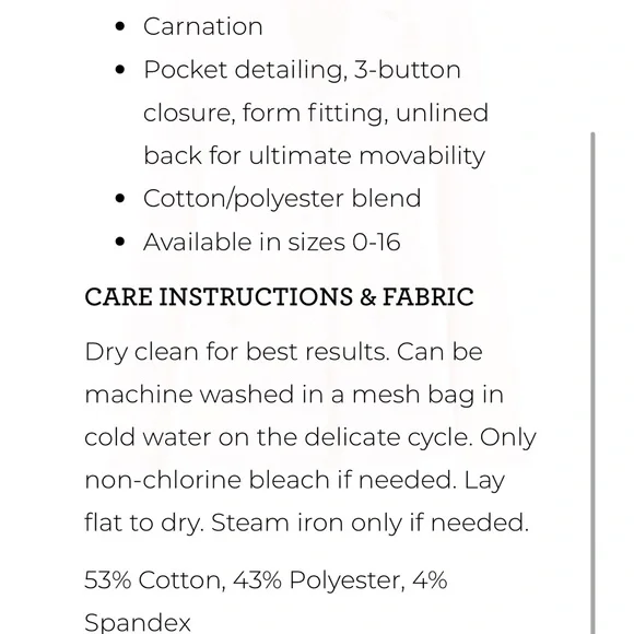 Cabi Grace blazer Women's Pink Jacket - Picture 4 of 4